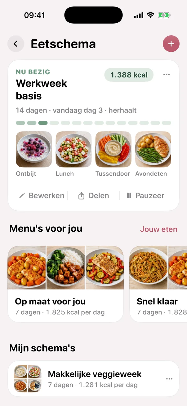 Een week gezond eten in MomFit
